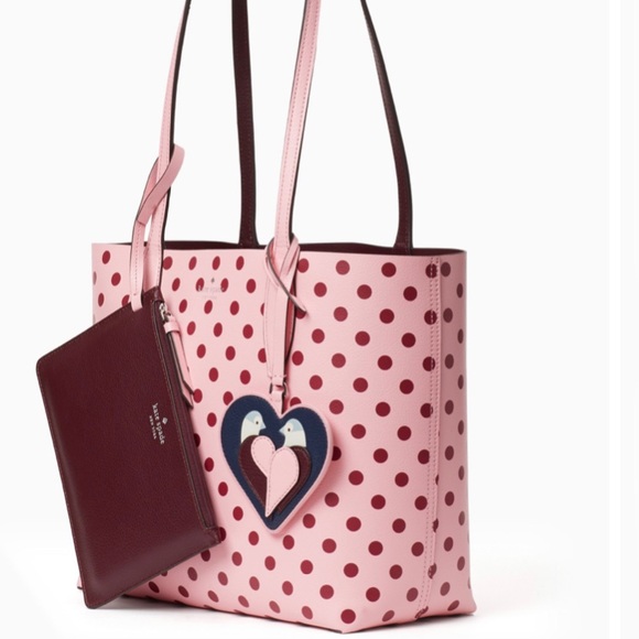Authentic Kate Spade reversible Leather tote/pouch - Picture 5 of 9